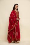 Royal Red Silk Anarkali