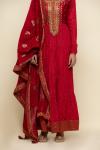 Royal Red Silk Anarkali