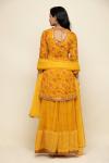 Earthy Yellow Chiffon Lehenga