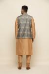 Ikat Printed Nehru Jacket Set