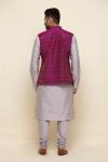 Ikat Printed Nehru Jacket Set