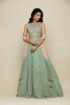 Sea Green Georegette Anarkali