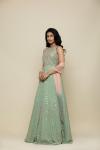 Sea Green Georegette Anarkali