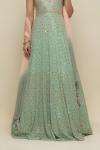 Sea Green Georegette Anarkali