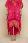 Hot Pink Bandhani Print Kaftan