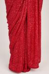 Scarlet Sequin Embellished Georgette Saree