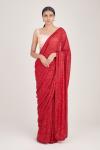 Scarlet Sequin Embellished Georgette Saree