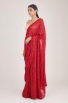 Scarlet Sequin Embellished Georgette Saree