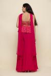 Ruby Pink Sharara Suit