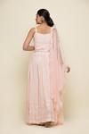 Baby Pink Georegette Sharara Suit