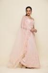 Baby Pink Georegette Sharara Suit