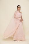 Baby Pink Georegette Sharara Suit