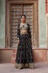 Black Printed Lehenga