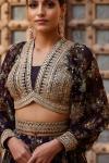 Black Printed Lehenga