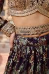 Black Printed Lehenga