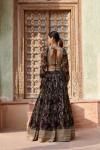 Black Printed Lehenga