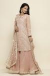 Spanish Pink Cotton Sharara Suit