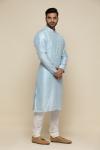 Baby Blue Silk Kurta Set