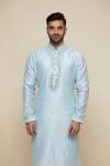 Baby Blue Silk Kurta Set