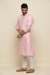 Baby Pink Silk Kurta Set