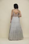 Ice Grey Chiffon Anarkali Suit