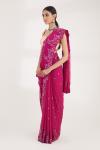 Berry Pink Sequin Embellished Saree