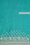 Turquoise Sequin Embellished Saree