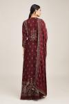 Marsala embellished mullet sharara set