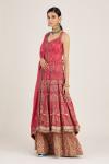 Pink Rose Anarkali Gown Set