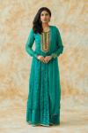 Jade Green Chiffon Suit