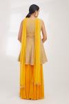 Mustard Chikankari Sharara Set