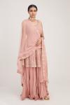 Rose Pink Sharara Set