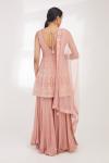 Rose Pink Sharara Set