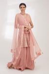 Rose Pink Sharara Set