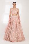 Lemonade Pink Sequins Lehenga Set