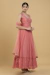 Coral Georgette Anarkali