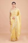 Tuscan Yellow Organza Saree