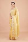 Tuscan Yellow Organza Saree