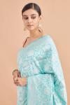 Turquoise Silk Saree