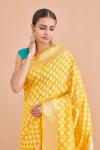 Tuscany Yellow Banarasi Silk Saree