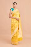 Tuscany Yellow Banarasi Silk Saree