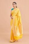 Tuscany Yellow Banarasi Silk Saree