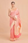 Coral Silk Organza Saree