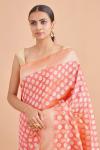 Coral Silk Organza Saree