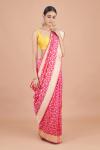 Fuchsia Silk Saree