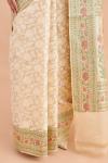 Ivory Cotton Tissue Silk Saree
