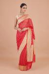 Scarlet Banarasi Silk Saree