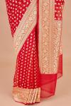 Scarlet Banarasi Silk Saree