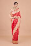 Scarlet Banarasi Silk Saree