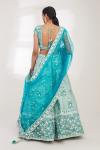 Ice Blue Floral Lehenga